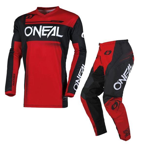 O'Neal 2025 Motocross Combo Kit Element Racewear Black Red
